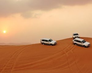 PRIVATE Dubai Desert Safari with BBQ Dinner, Camel Ride, Sand boarding & Shows