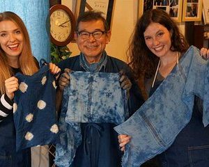 Aizome Traditional Japanese Indigo Dyeing Workshop in Himeji