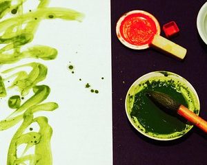 Calligraphy with Matcha Ink!!