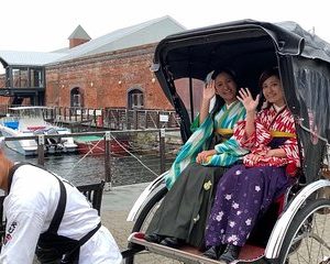 Travel Back to the 19th Century and Tour Hakodate on the Rickshaw Wearing Hakama