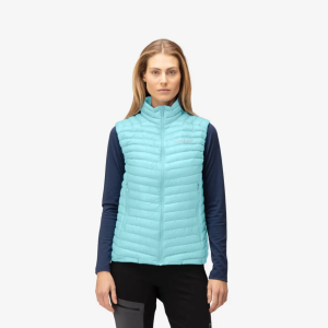 Norrona Trollveggen Superlight Down850 Vest Womens | Lt Blue | Small | Christy Sports